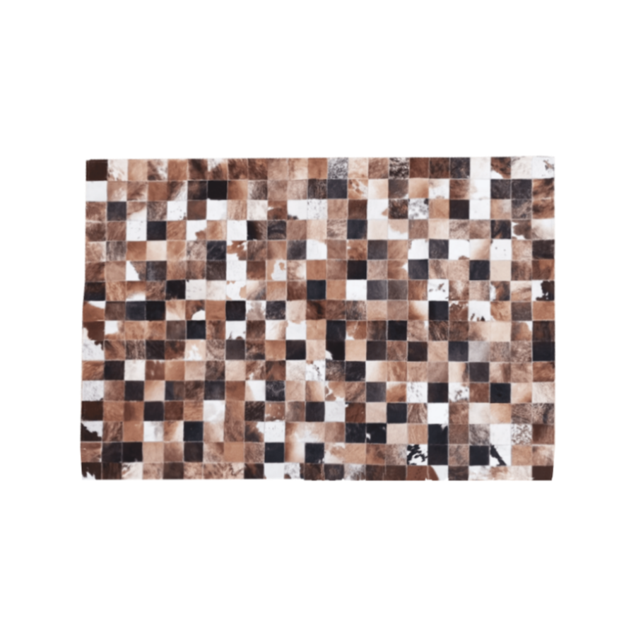 Kuhfell Teppich Patchwork